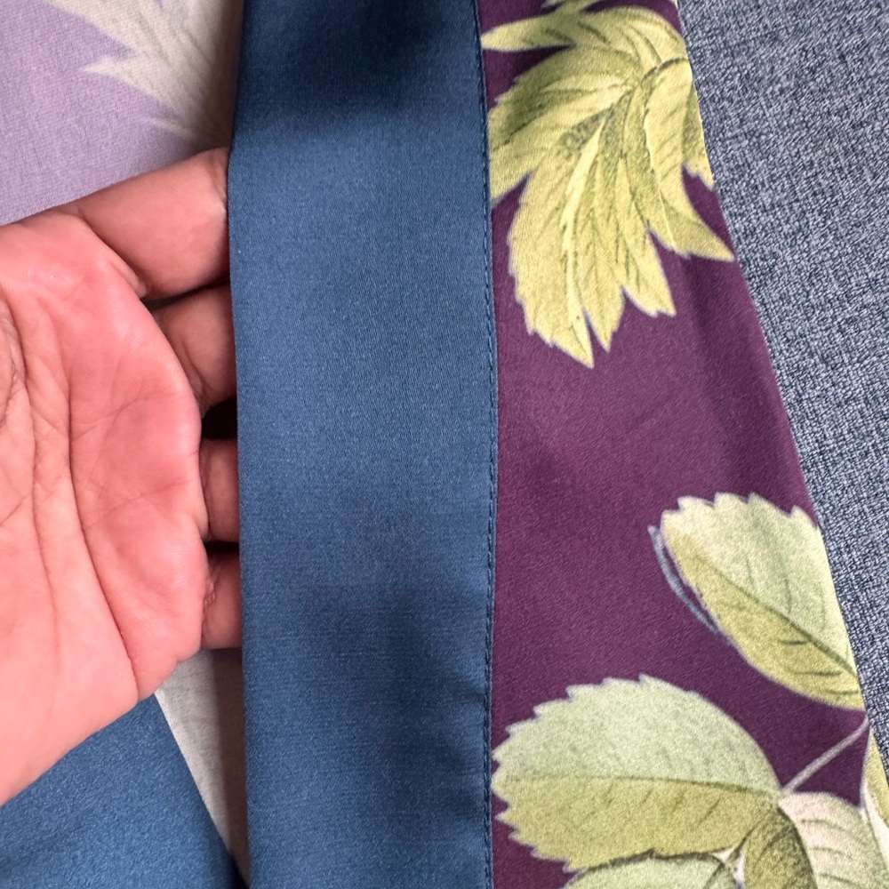 Floral Kimono Robe - Purple and Yellow - Picture 4 of 5
